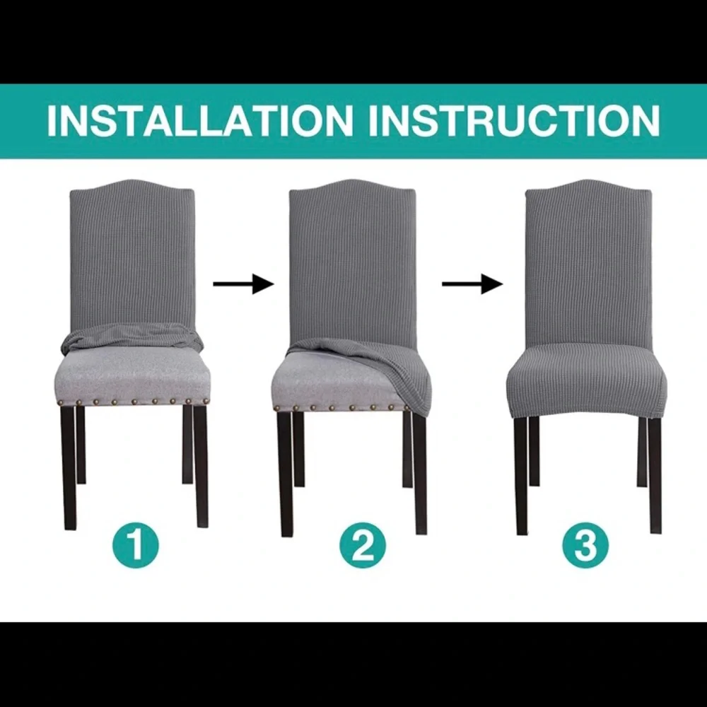 Two stretch dining chair slip covers. Brand NEW